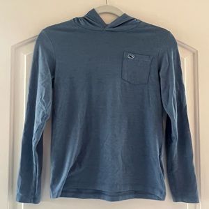 Boys Vineyard Vines Lightweight Hoodie Long Sleeve Shirt Top Small 8-10